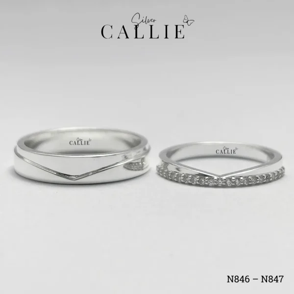 N846 - N847: Nhẫn bạc thiết kế Callie Silver