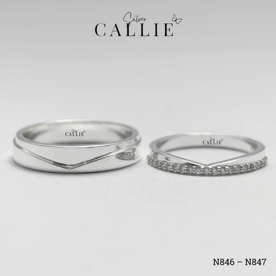 N846 - N847: Nhẫn bạc thiết kế Callie Silver