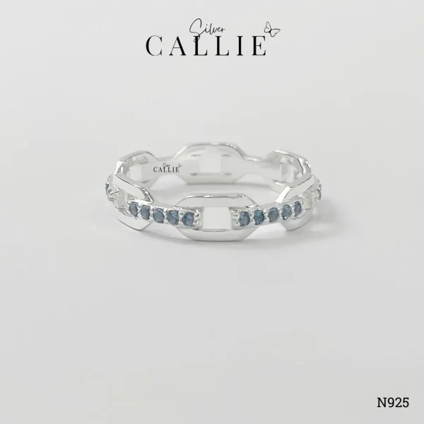 N925 - Nhẫn Bạc Thiết Kế Callie Silver Móc Xích