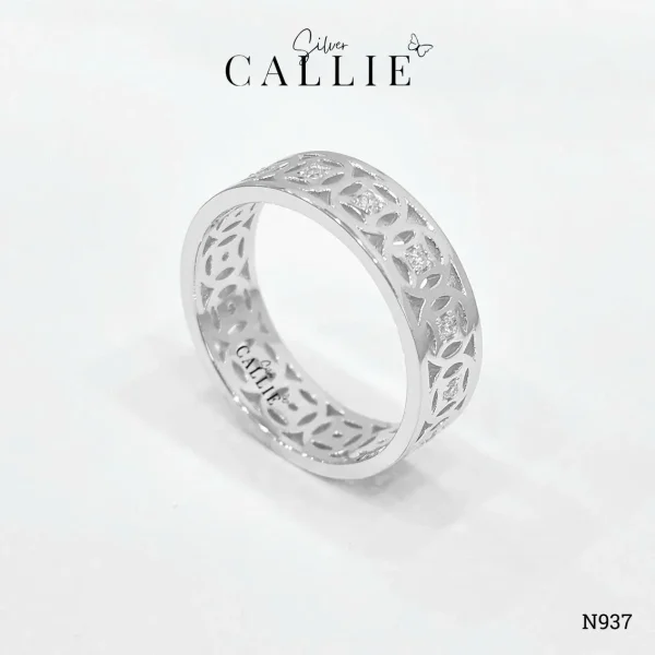 N937 - Nhẫn Bạc Thiết Kế Callie Silver Kim Tiền