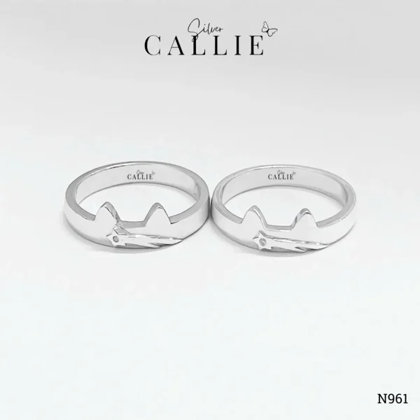 N961 - Nhẫn Bạc Thiết Kế Callie Silver Ngôi Sao Mèo