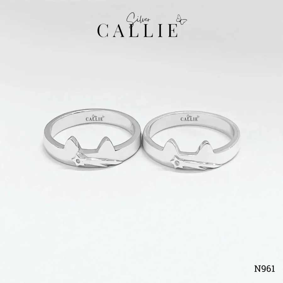 N961 - Nhẫn Bạc Thiết Kế Callie Silver Ngôi Sao Mèo