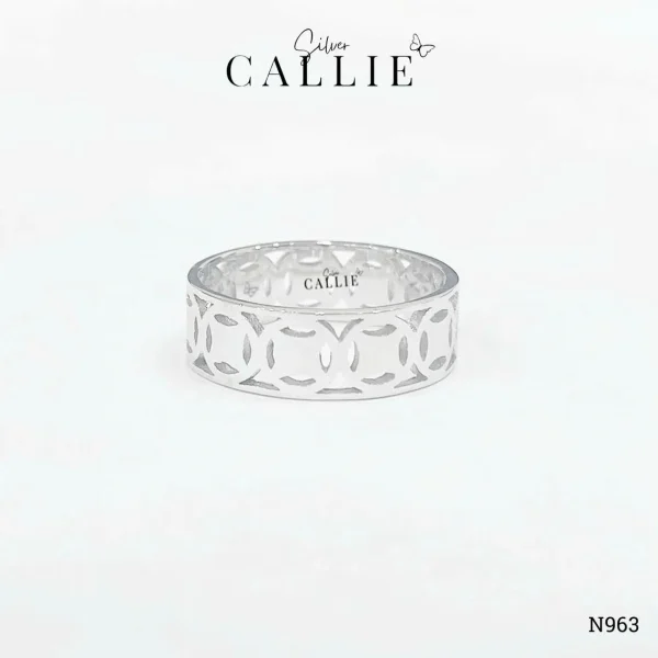 N963 - Nhẫn Bạc Thiết Kế Callie Silver Kim Tiền
