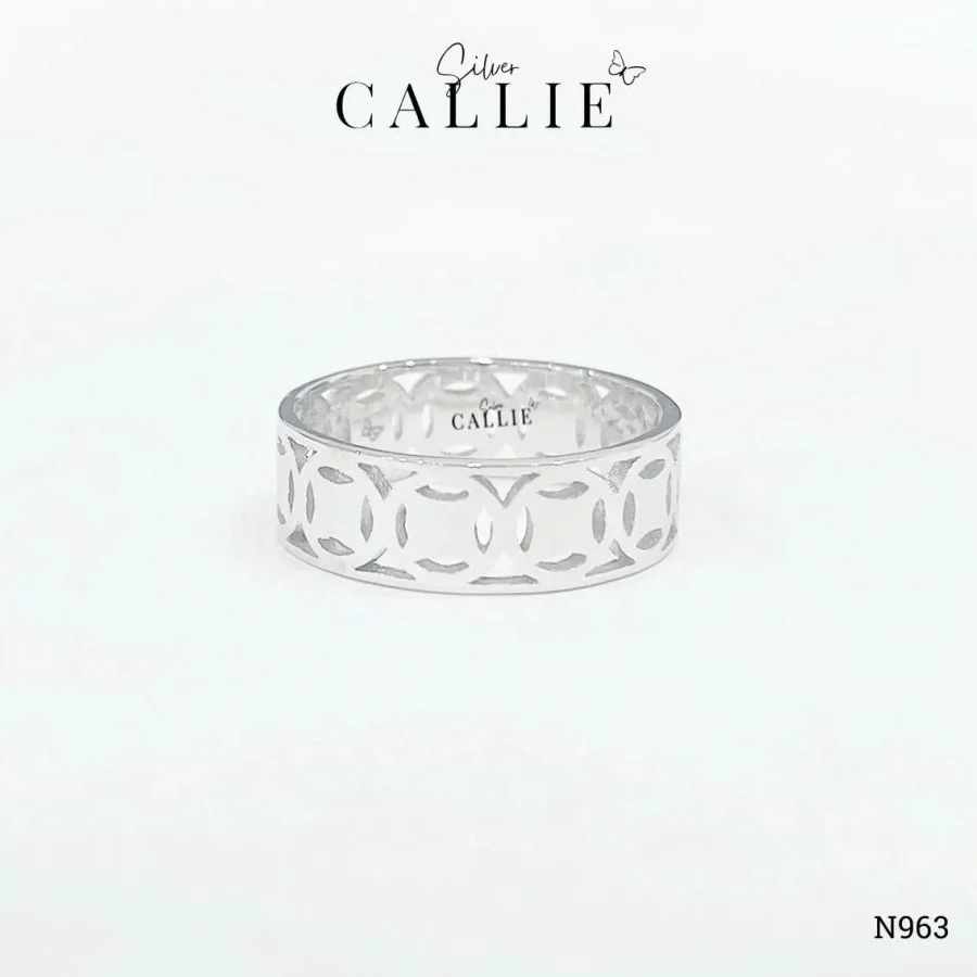 N963 - Nhẫn Bạc Thiết Kế Callie Silver Kim Tiền