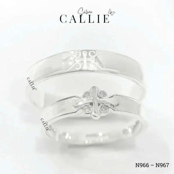 N966 - N967: Nhẫn thiết kế Callie Silver thánh giá