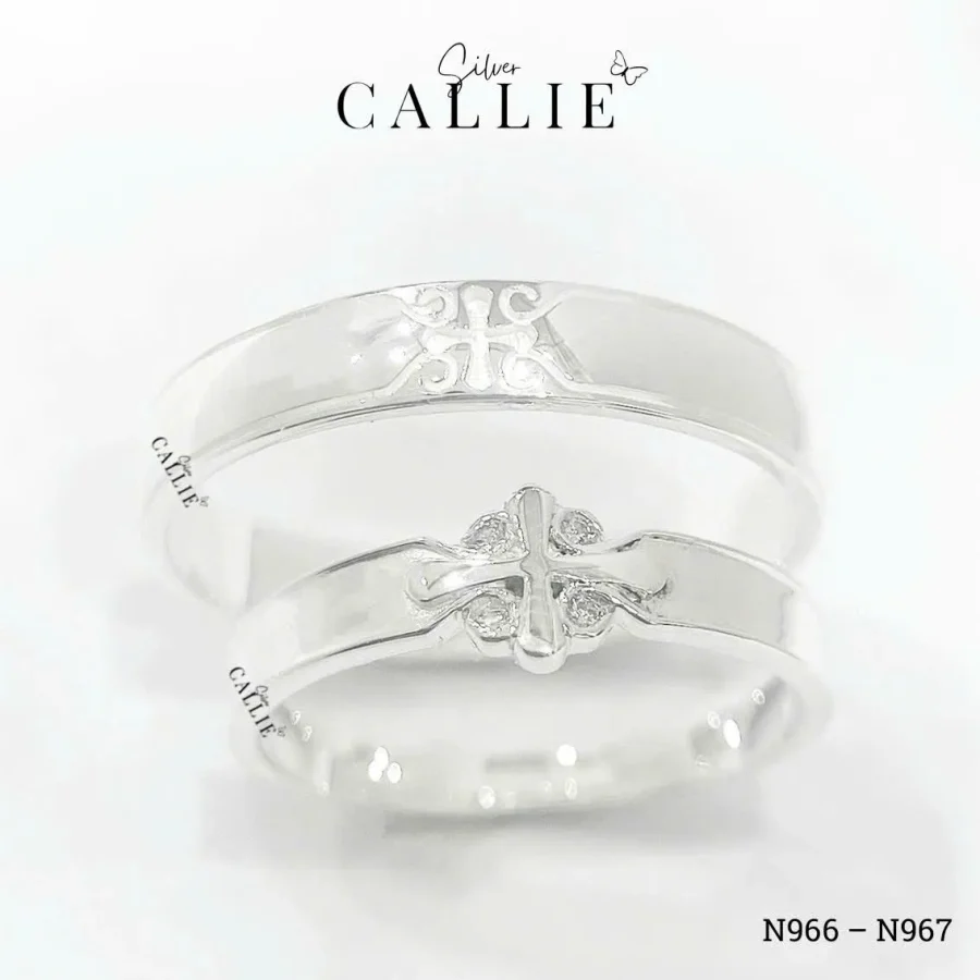 N966 - N967: Nhẫn thiết kế Callie Silver thánh giá