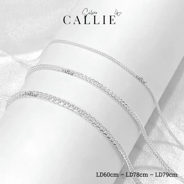 Lắc Tay Vĩnh Cửu Callie Silver Dây Xương Cá (cm)