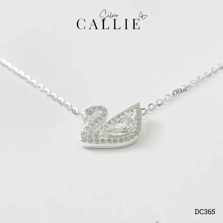 DC365 - Dây Chuyền Bạc Callie Silver Thiên Nga Trắng