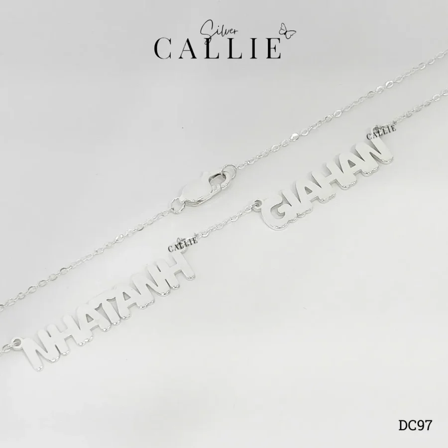 DC97 - Dây Chuyền Bạc Callie Silver Thiết Kế Theo Tên