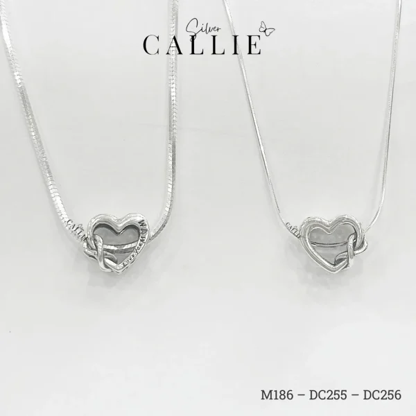 DC255 - DC256: Dây Chuyền Đôi Bạc Callie Silver Tình Yêu Vĩnh Cửu