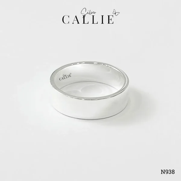 N938 - Nhẫn Bạc Thiết Kế Callie Silver Trơn 6li5