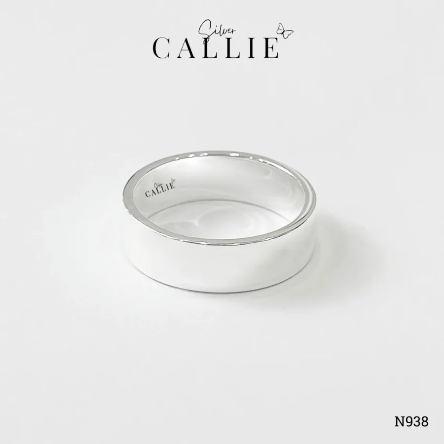 N938 - Nhẫn Bạc Thiết Kế Callie Silver Trơn 6li5