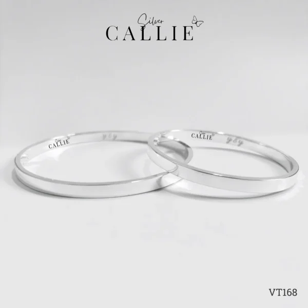 VT168 - Vòng tay bạc thiết kế Callie Silver khoá vít