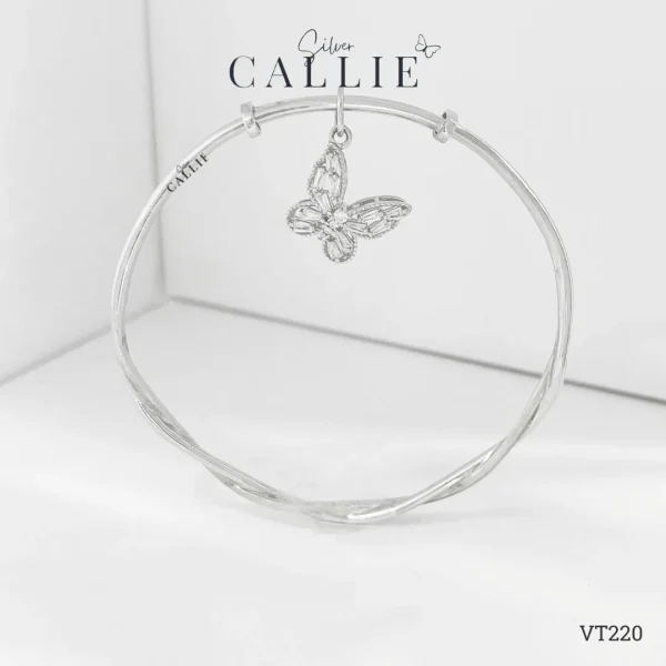 VT220 - Vòng Tay Bạc Thiết Kế Callie Silver