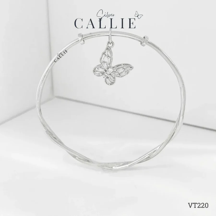 VT220 - Vòng Tay Bạc Thiết Kế Callie Silver