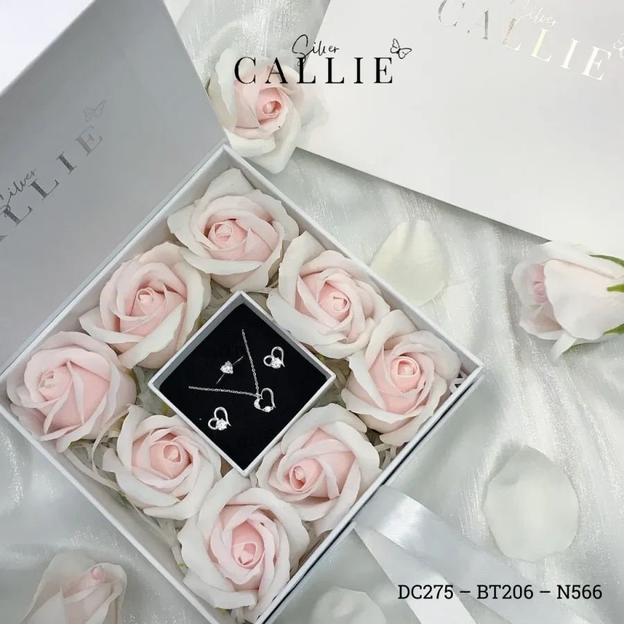 Set 14: Bộ Quà Tặng Thiết Kế Callie Silver Tim Nhảy