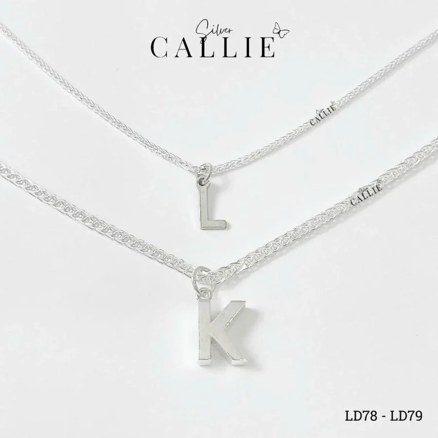 LD78 - LD79: Lắc Tay Bạc Đôi Callie Silver Dây Xương Cá