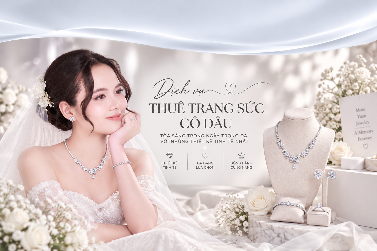 Trang sức bạc Callie Silver — Trang sức cô dâu