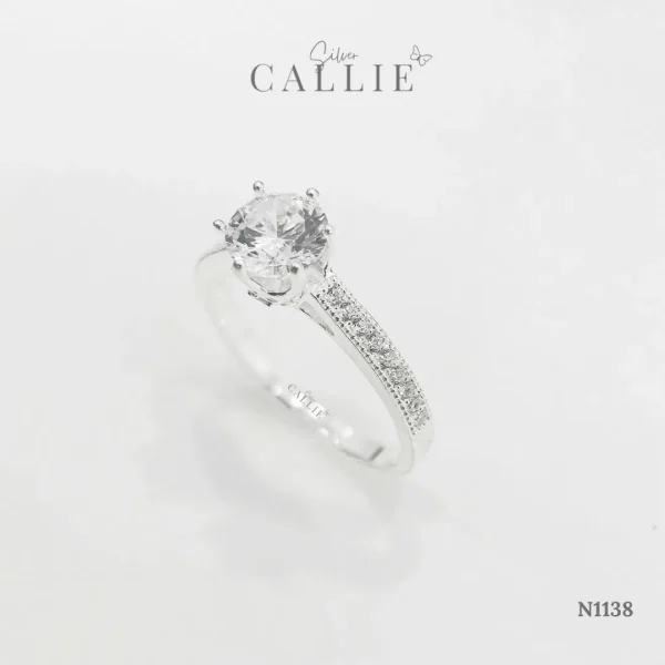 N1138 - Nhẫn Bạc Callie Silver Shining Cathedral