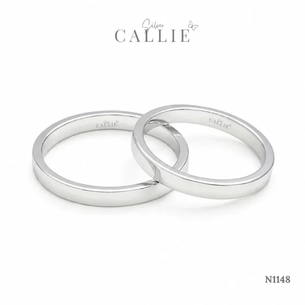 N1148 - Nhẫn bạc thiết kế Callie Silver Trơn 2li5